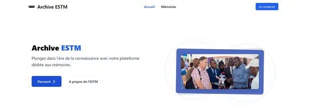 Page d'accueil Archive-ESTM